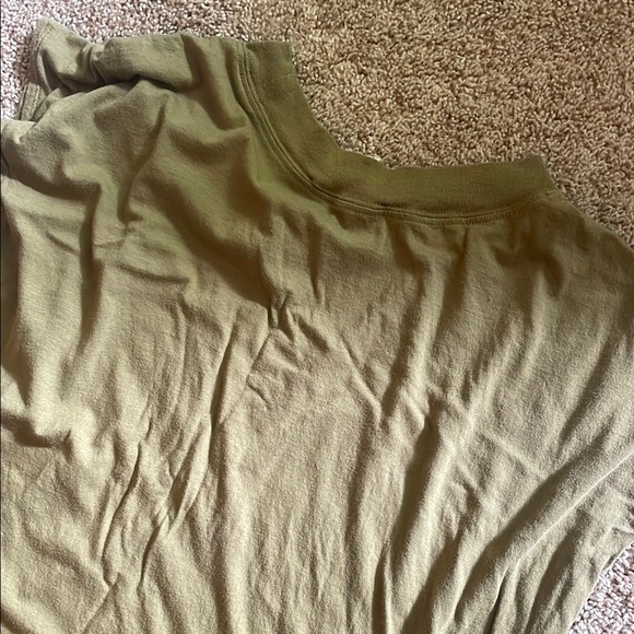 FREE PEOPLE Green All Day Long MIDI T Shirt Dress Large - Picture 6 of 6